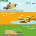 การขนส่งทางทะเลของจีนไปยังสหรัฐอเมริกา FEDEX Customs Transit วันจันทร์